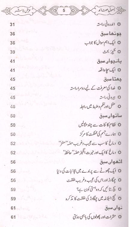 Usool e Aqaid | اصول عقائد