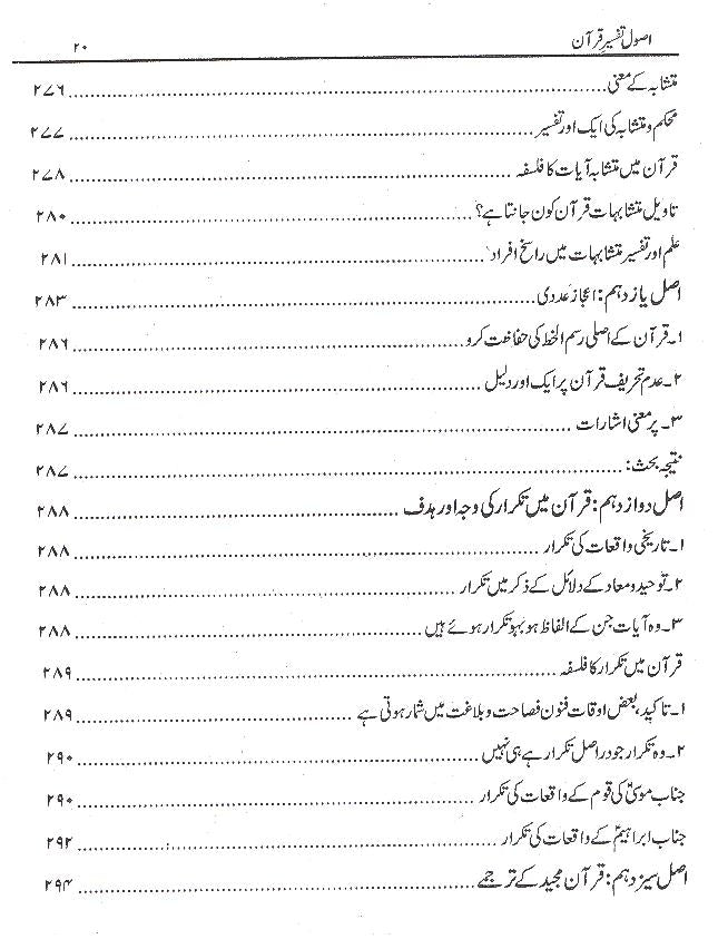 Usool e Tafseer e Quran | اصول تفسیر قرآن
